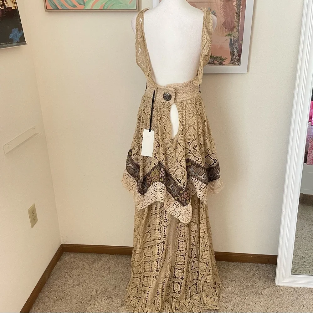 Annie’s Ibiza Annie’s Archive 1970’s Hand Crochet Gown Maxi Dress